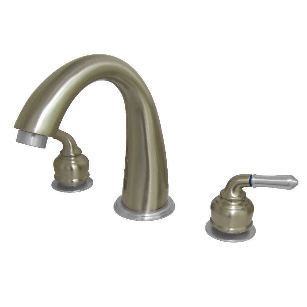 Kingston Brass KS2367 Roman Tub Faucet, Brushed Nickel/Polished Chrome - BNGBath