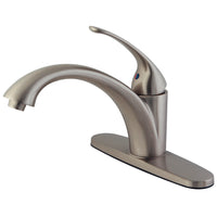 Thumbnail for Kingston Brass KS6578VLLS 8-Inch Single Handle Kitchen Faucet, Brushed Nickel - BNGBath