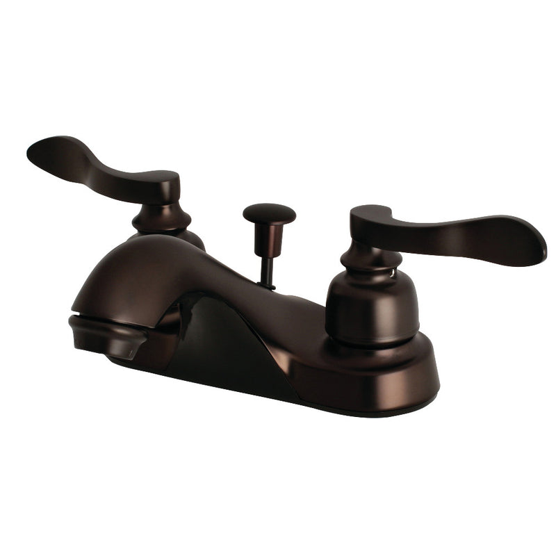 Kingston Brass FB5625NFL 4 in. Centerset Bathroom Faucet, Oil Rubbed Bronze - BNGBath