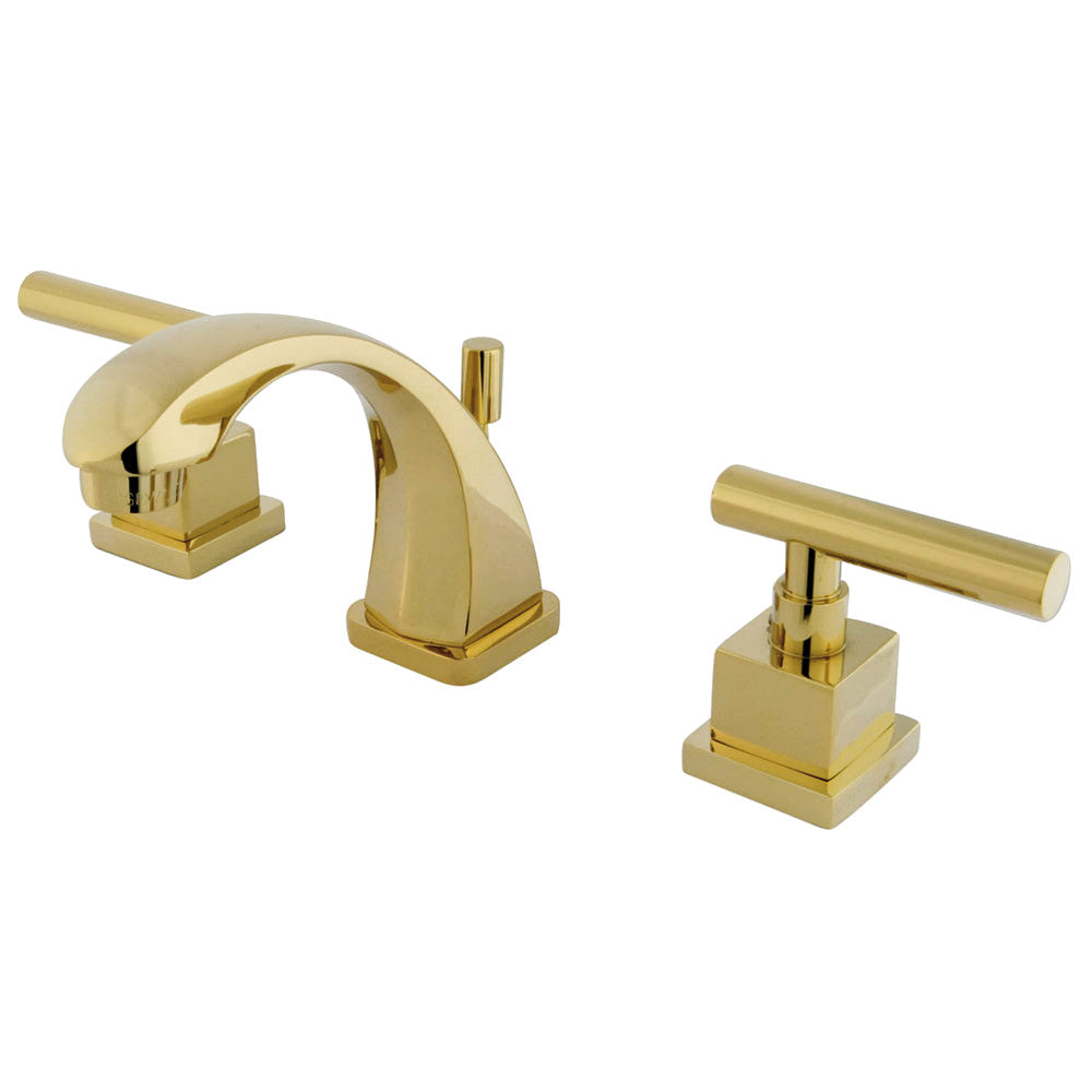Kingston Brass KS4942CQL Claremont 8 in. Widespread Bathroom Faucet, Polished Brass - BNGBath