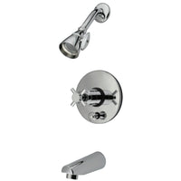 Thumbnail for Kingston Brass KB86910DX Concord Tub & Shower Faucet, Polished Chrome - BNGBath