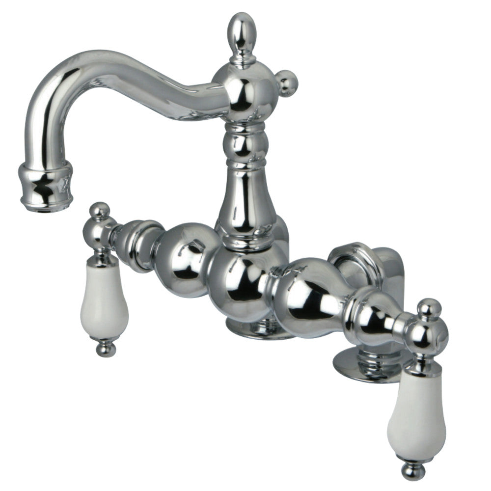 Kingston Brass CC1094T1 Vintage 3-3/8-Inch Deck Mount Tub Faucet, Polished Chrome - BNGBath