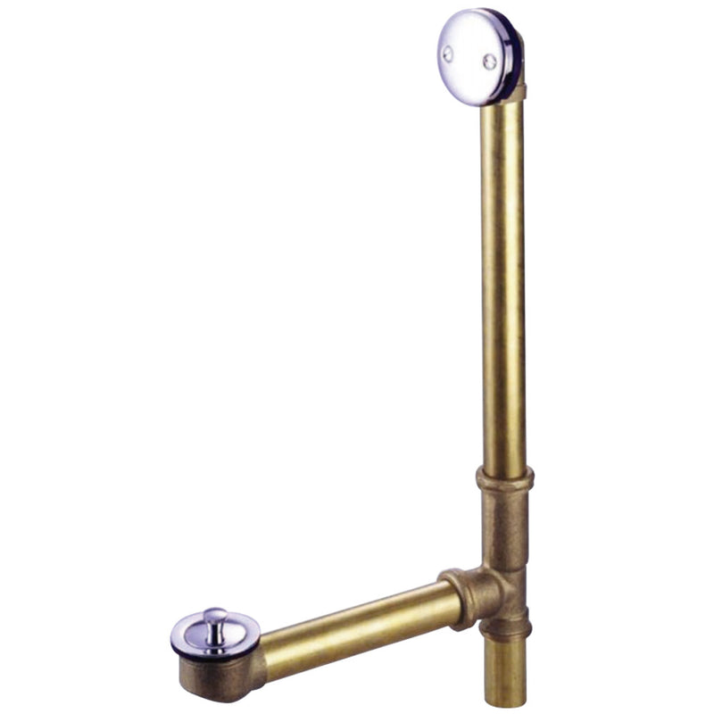 Kingston Brass PDLL3161 16" Tub Waste with Overflow with Lift and Lock Drain, Polished Chrome - BNGBath