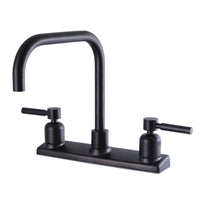 Thumbnail for Kingston Brass FB2145DL Concord 8-Inch Centerset Kitchen Faucet, Oil Rubbed Bronze - BNGBath