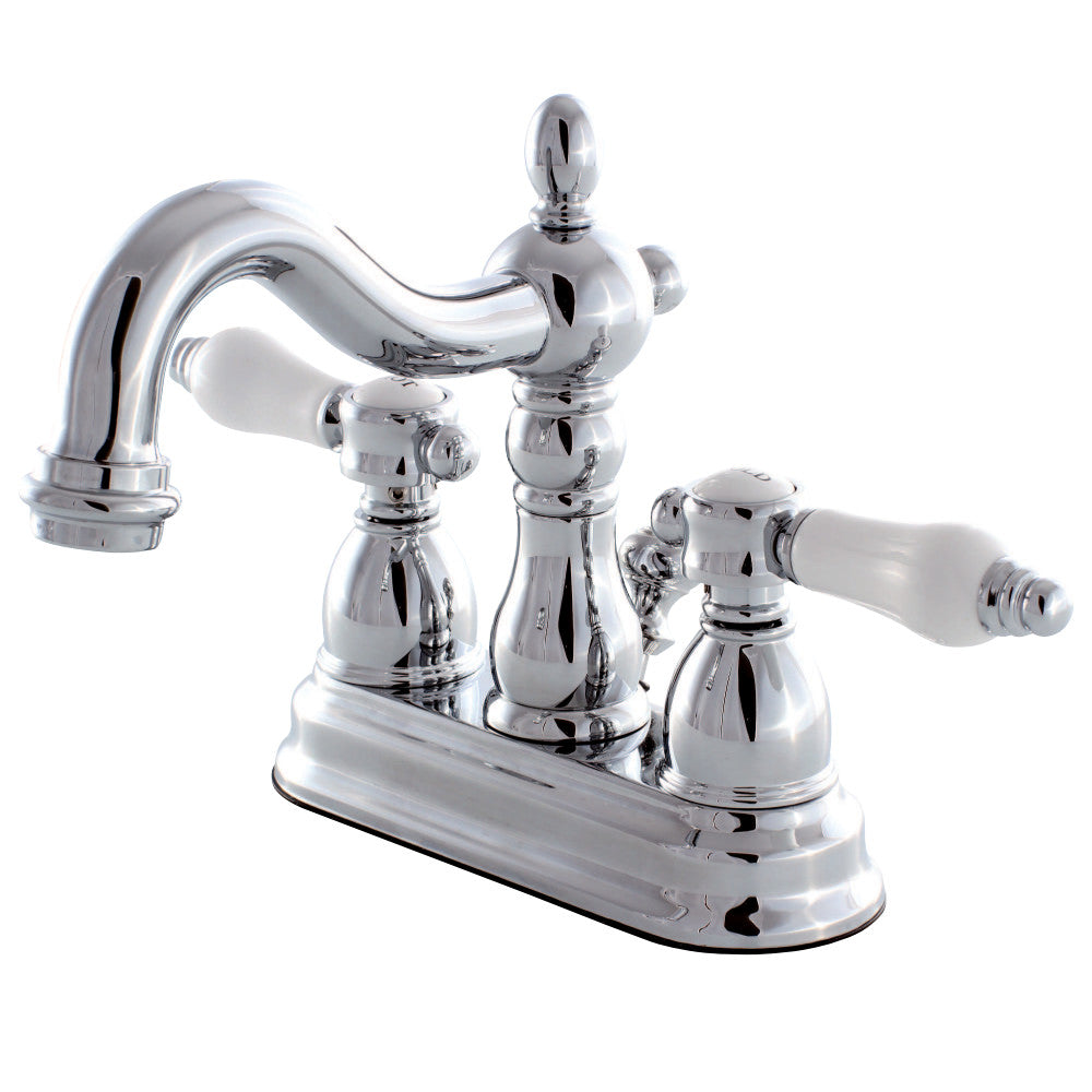 Kingston Brass KB1601BPL 4 in. Centerset Bathroom Faucet, Polished Chrome - BNGBath