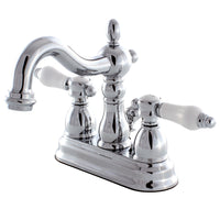 Thumbnail for Kingston Brass KB1601BPL 4 in. Centerset Bathroom Faucet, Polished Chrome - BNGBath