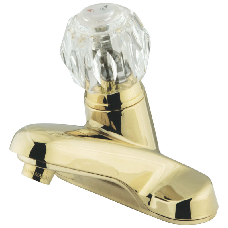 Kingston Brass KB522LP Single-Handle 4 in. Centerset Bathroom Faucet, Polished Brass - BNGBath