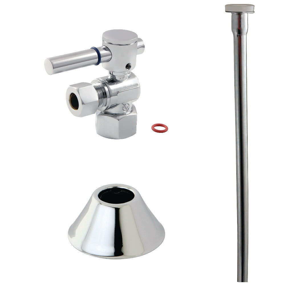 Kingston Brass CC43101DLTKF20 Modern Plumbing Toilet Trim Kit, Polished Chrome - BNGBath