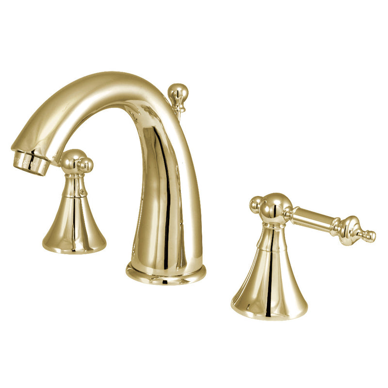 Kingston Brass KS2972TL 8 in. Widespread Bathroom Faucet, Polished Brass - BNGBath