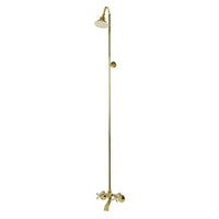 Thumbnail for Kingston Brass CCK2672 Vintage Shower Combo, Polished Brass - BNGBath