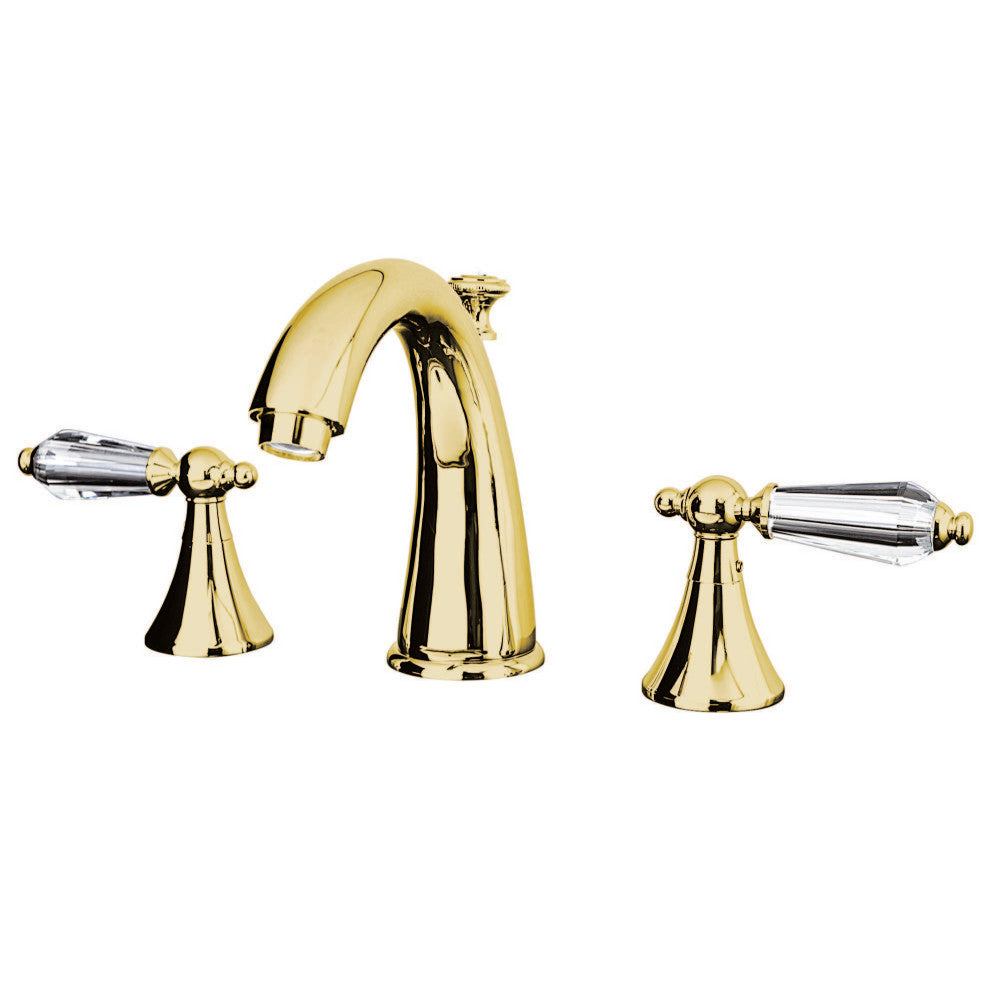 Aqua Eden KS2972WLL 8 in. Widespread Bathroom Faucet, Polished Brass - BNGBath