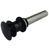 Thumbnail for Kingston Brass EV6005 Push Pop-Up Drain with Overflow Hole, 22 Gauge, Oil Rubbed Bronze - BNGBath