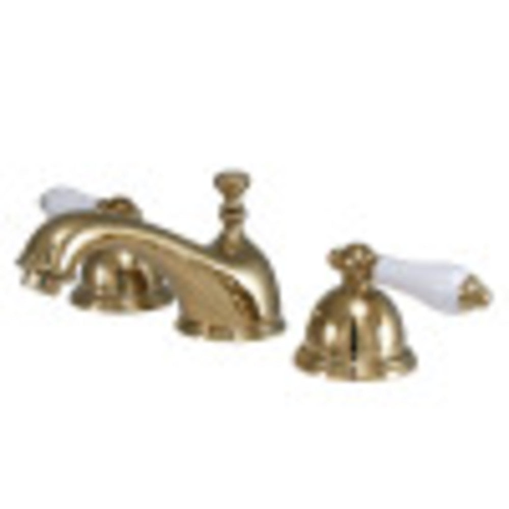Kingston Brass CC35L2 8 to 16 in. Widespread Bathroom Faucet, Polished Brass - BNGBath