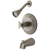 Thumbnail for Kingston Brass KB2638DXT Tub and Shower Trim Only, Brushed Nickel - BNGBath