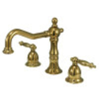 Thumbnail for Kingston Brass KS1972TL 8 in. Widespread Bathroom Faucet, Polished Brass - BNGBath