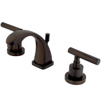 Thumbnail for Kingston Brass KS4945CML Manhattan 8 in. Widespread Bathroom Faucet, Oil Rubbed Bronze - BNGBath