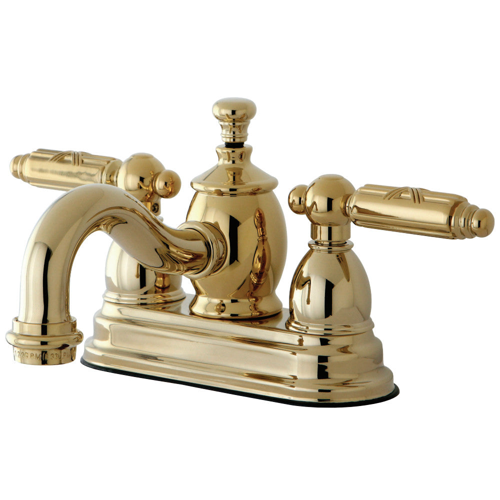 Kingston Brass KS7102GL 4 in. Centerset Bathroom Faucet, Polished Brass - BNGBath
