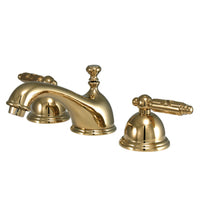 Thumbnail for Kingston Brass KS3962GL 8 in. Widespread Bathroom Faucet, Polished Brass - BNGBath