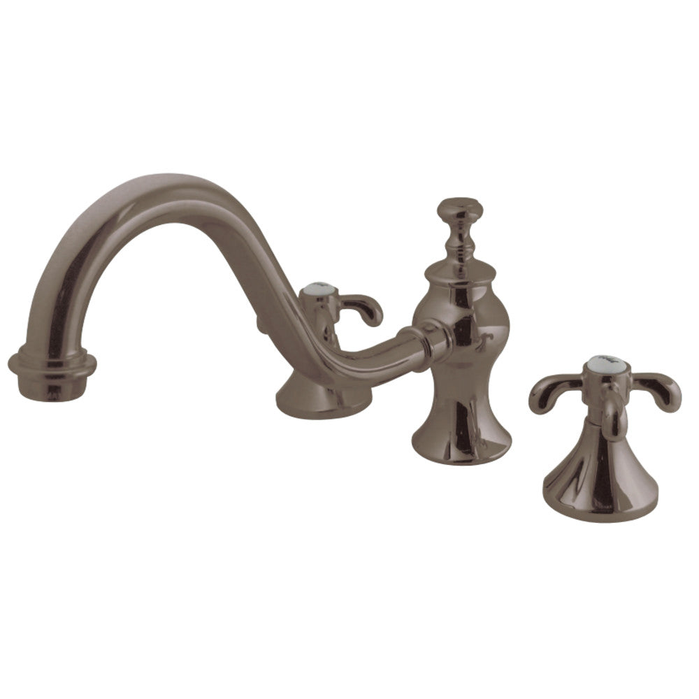 Kingston Brass KS7338TX French Country Roman Tub Faucet, Brushed Nickel - BNGBath