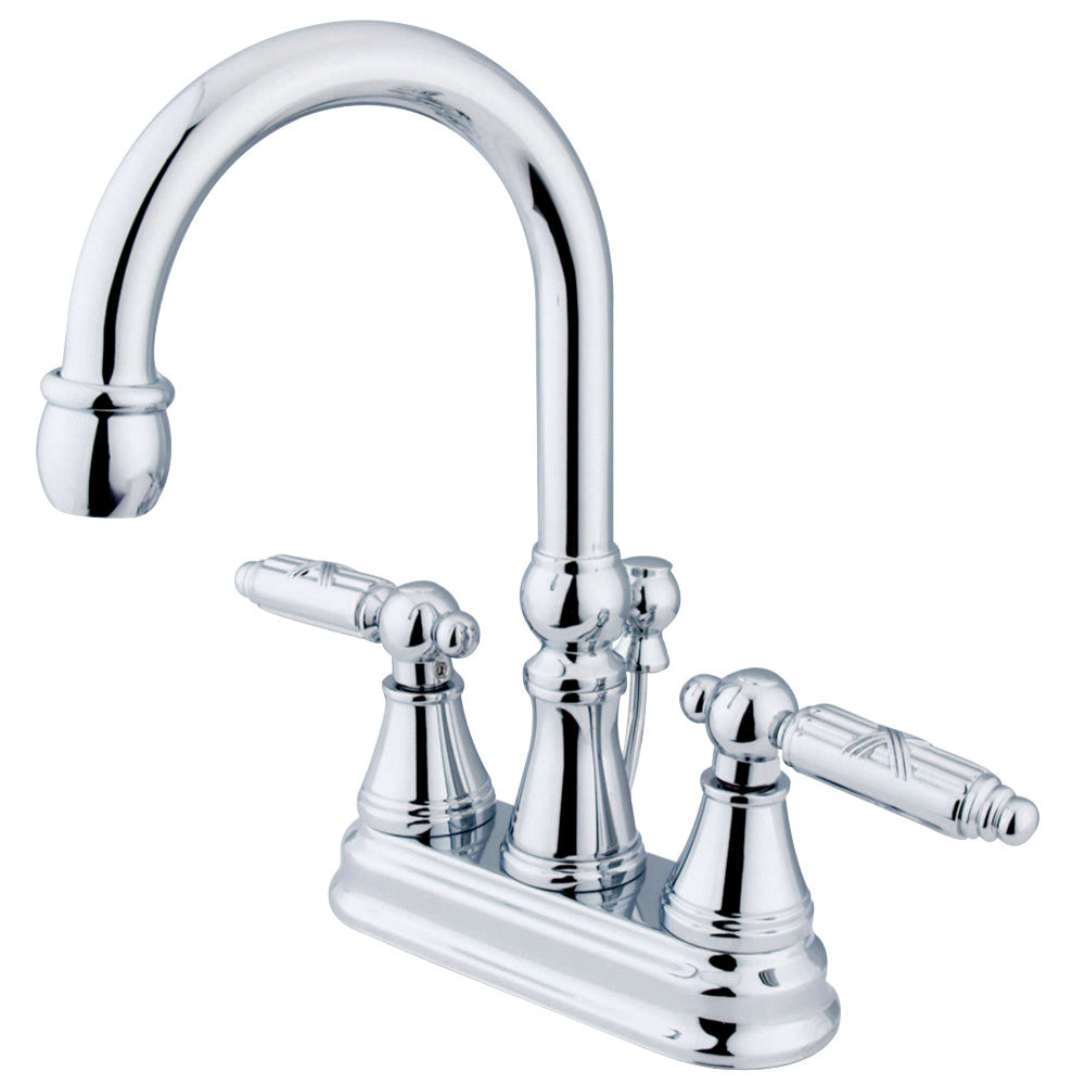 Kingston Brass KS2611GL 4 in. Centerset Bathroom Faucet, Polished Chrome - BNGBath