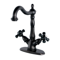 Thumbnail for Kingston Brass KS1495PKX Duchess 2-Handle Vessel Sink Faucet, Oil Rubbed Bronze - BNGBath