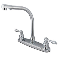 Thumbnail for Kingston Brass GKB711ALLS Victorian Centerset Kitchen Faucet, Polished Chrome - BNGBath