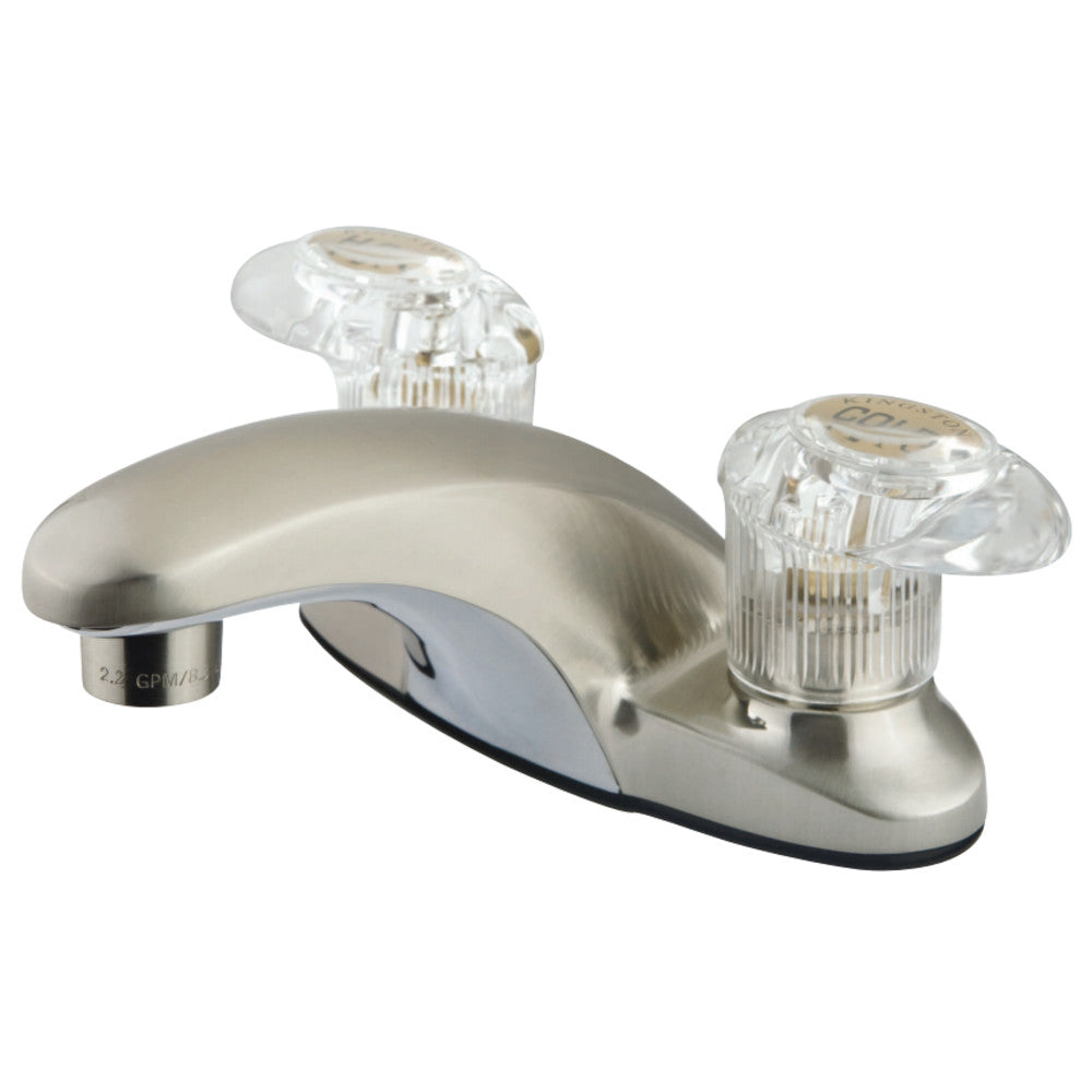 Kingston Brass KB6158LP 4 in. Centerset Bathroom Faucet, Brushed Nickel - BNGBath