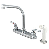 Thumbnail for Kingston Brass KB751 Magellan 8-Inch Centerset Kitchen Faucet, Polished Chrome - BNGBath