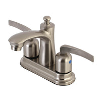 Thumbnail for Kingston Brass FB7628EFL 4 in. Centerset Bathroom Faucet, Brushed Nickel - BNGBath