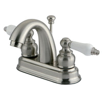 Thumbnail for Kingston Brass KB5618PL Restoration 4 in. Centerset Bathroom Faucet, Brushed Nickel - BNGBath
