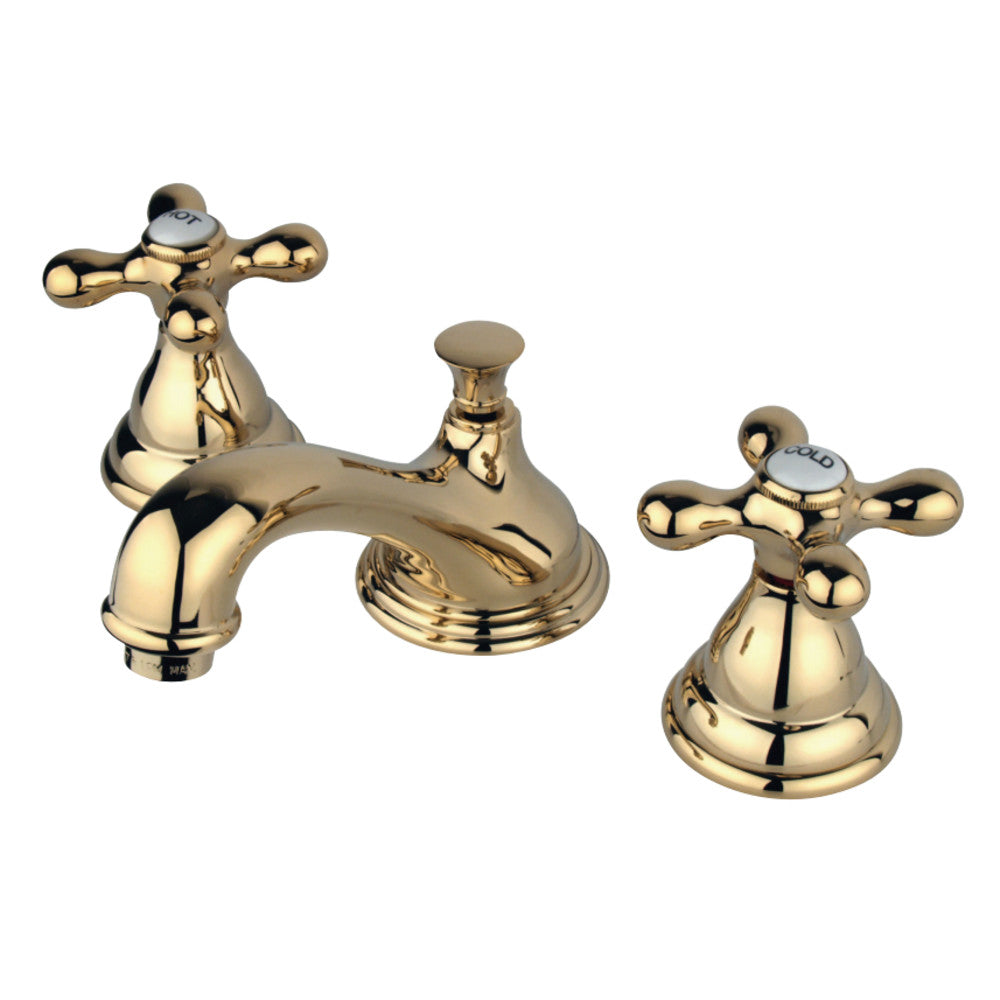 Kingston Brass KS5562AX 8 in. Widespread Bathroom Faucet, Polished Brass - BNGBath