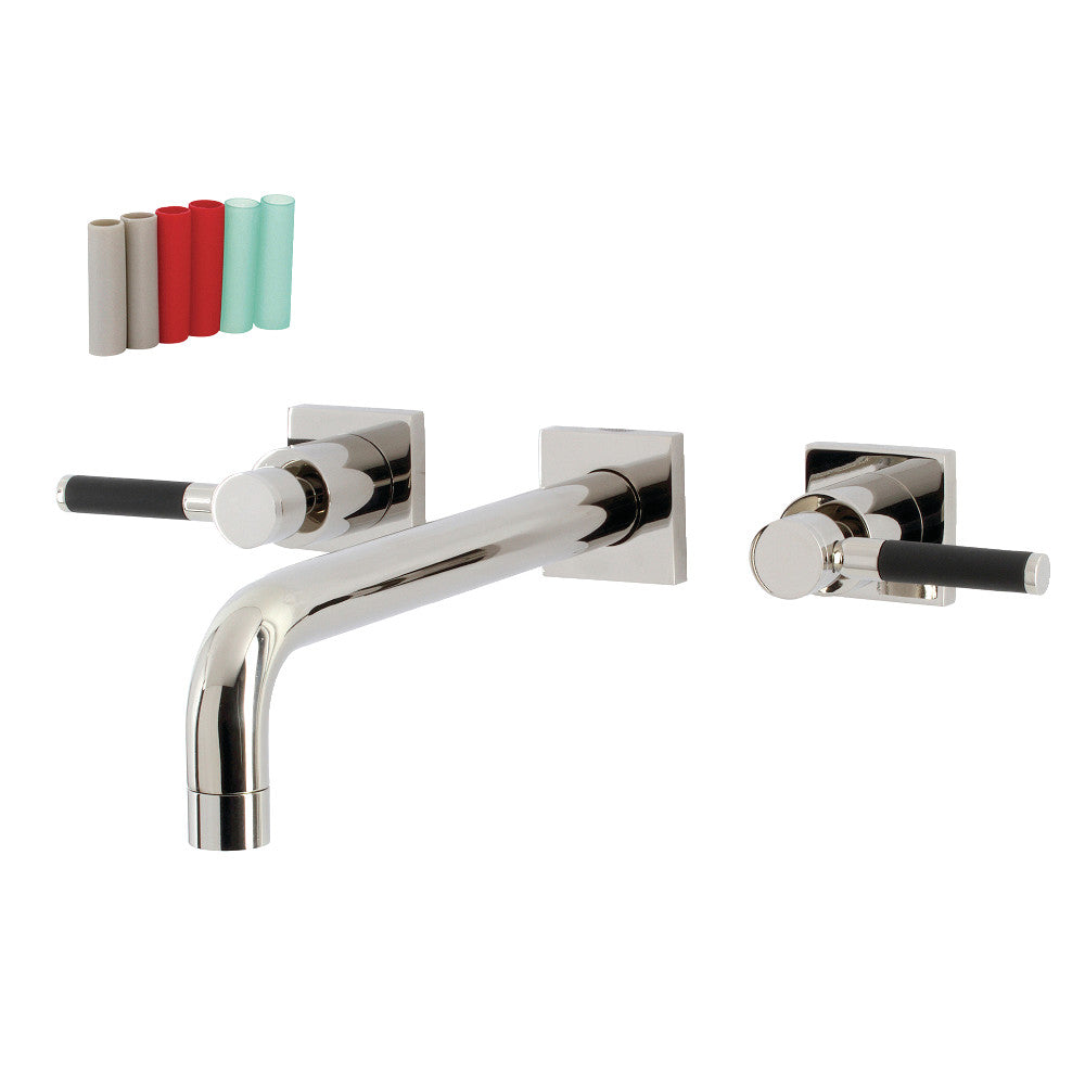 Kingston Brass KS6026DKL Ksiser Wall Mount Tub Faucet, Polished Nickel - BNGBath