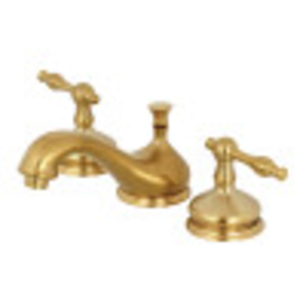 Kingston Brass KS1167NL 8 in. Widespread Bathroom Faucet, Brushed Brass - BNGBath