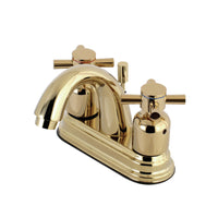 Thumbnail for Kingston Brass KB8612DX 4 in. Centerset Bathroom Faucet, Polished Brass - BNGBath