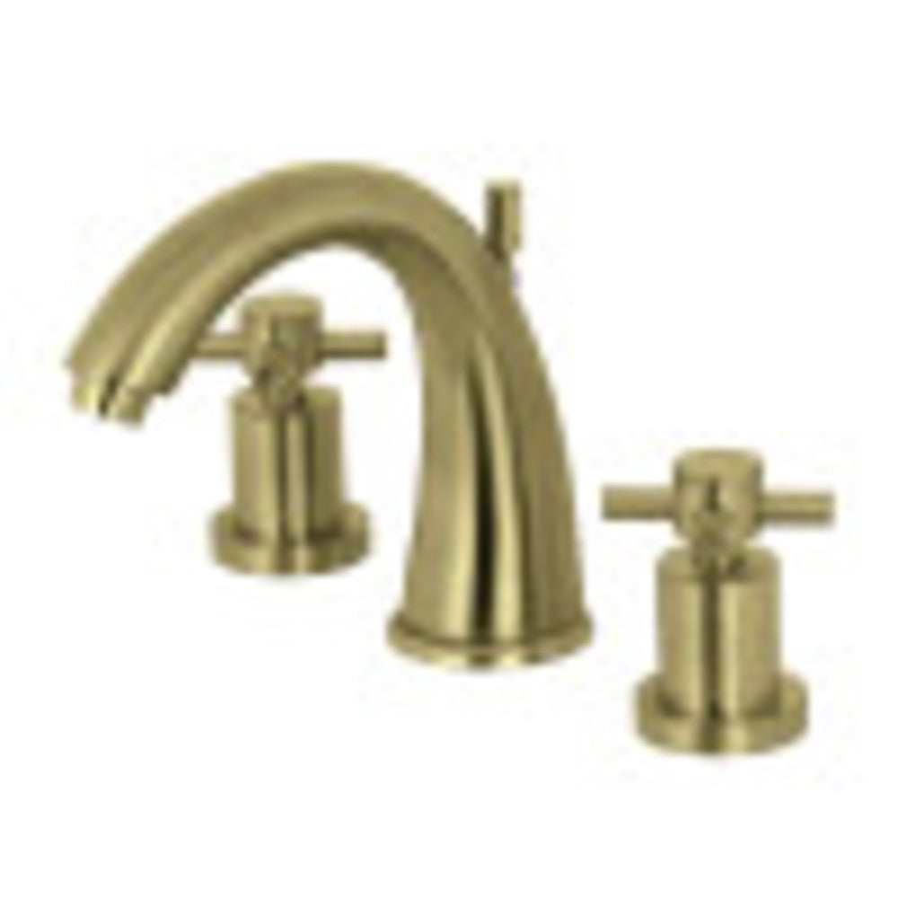 Kingston Brass KS2967DX 8 in. Widespread Bathroom Faucet, Brushed Brass - BNGBath