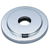 Thumbnail for Kingston Brass FLEURO1 Manhattan Heavy Duty Round Solid Cast Brass Shower Flange, Polished Chrome - BNGBath