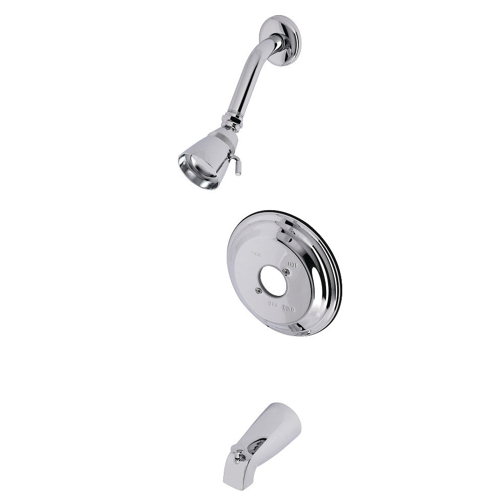 Kingston Brass KB3631TLH Tub and Shower Trim Only Without Handle, Polished Chrome - BNGBath
