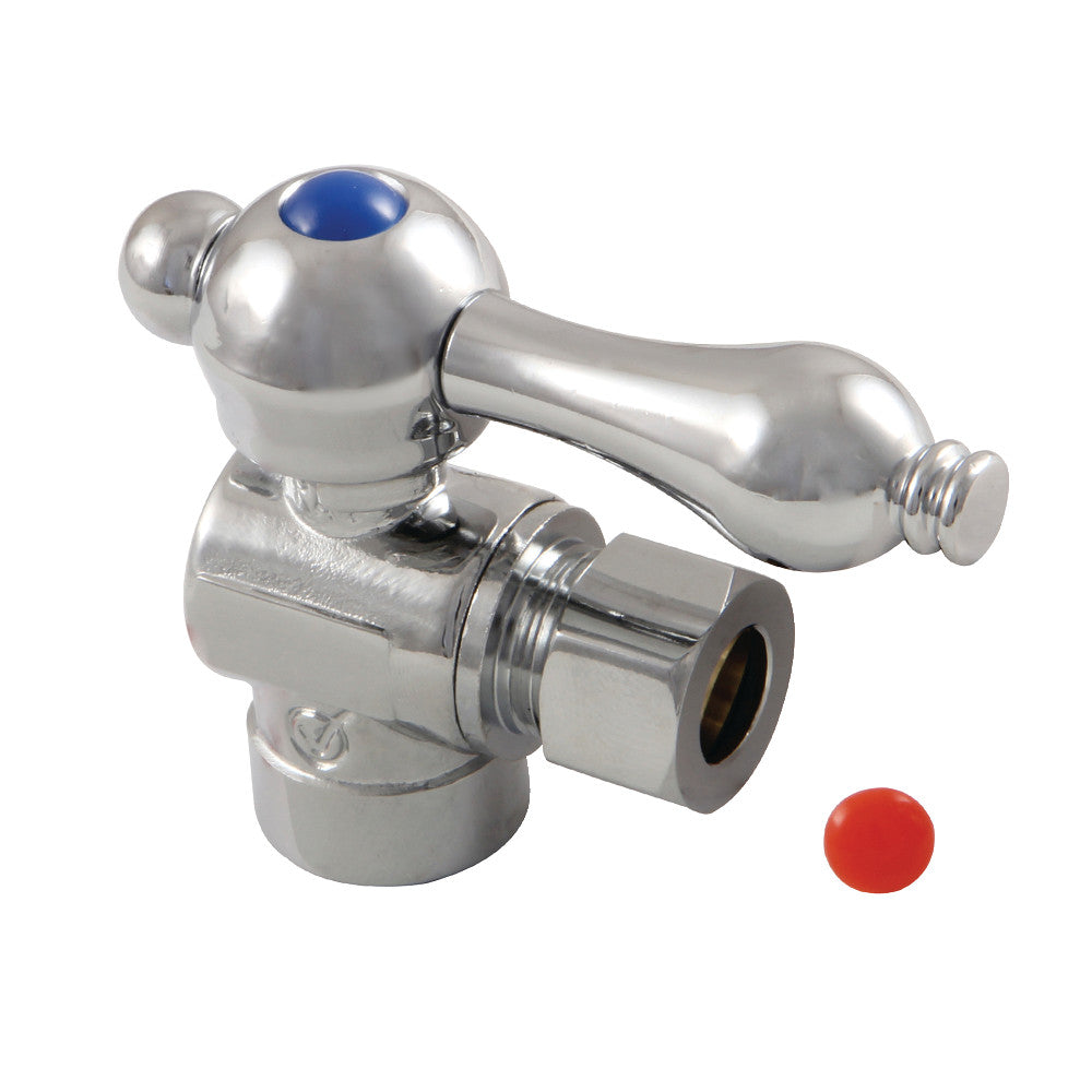 Kingston Brass CC43201 1/2" Sweat x 3/8" OD Comp Angle Stop Valve, Polished Chrome - BNGBath