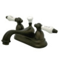 Thumbnail for Kingston Brass CC13L5 4 in. Centerset Bathroom Faucet, Oil Rubbed Bronze - BNGBath