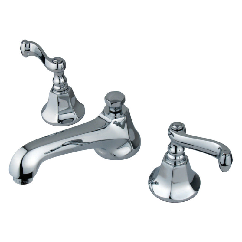 Kingston Brass KS4461FL 8 in. Widespread Bathroom Faucet, Polished Chrome - BNGBath