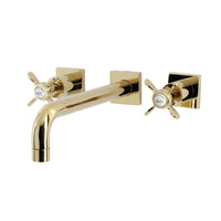 Thumbnail for Kingston Brass KS6022BEX Essex Wall Mount Tub Faucet, Polished Brass - BNGBath
