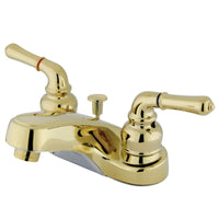 Thumbnail for Kingston Brass KB252 4 in. Centerset Bathroom Faucet, Polished Brass - BNGBath