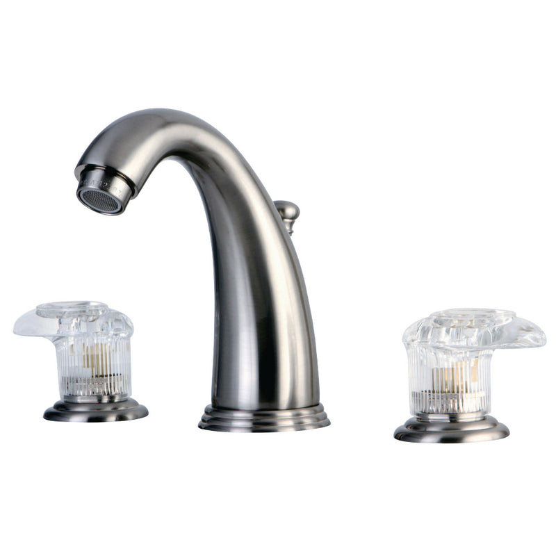 Kingston Brass GKB988ALL Widespread Bathroom Faucet, Brushed Nickel - BNGBath