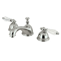 Thumbnail for Kingston Brass KS3968WLL Wilshire Widespread Bathroom Faucet with Brass Pop-Up, Brushed Nickel - BNGBath