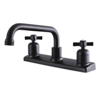 Thumbnail for Kingston Brass FB2135ZX Millennium 8-Inch Centerset Kitchen Faucet, Oil Rubbed Bronze - BNGBath
