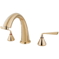 Thumbnail for Kingston Brass KS2362ZL Silver Sage Roman Tub Faucet, Polished Brass - BNGBath