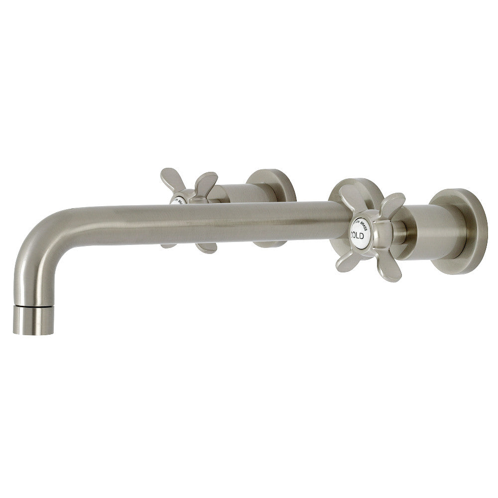 Kingston Brass KS8028BEX Essex Two-Handle Wall Mount Tub Faucet, Brushed Nickel - BNGBath