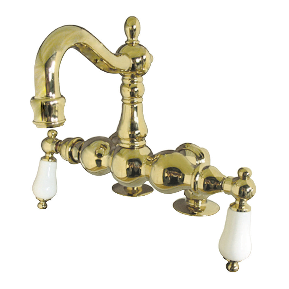 Kingston Brass CC1093T2 Vintage 3-3/8-Inch Deck Mount Tub Faucet, Polished Brass - BNGBath