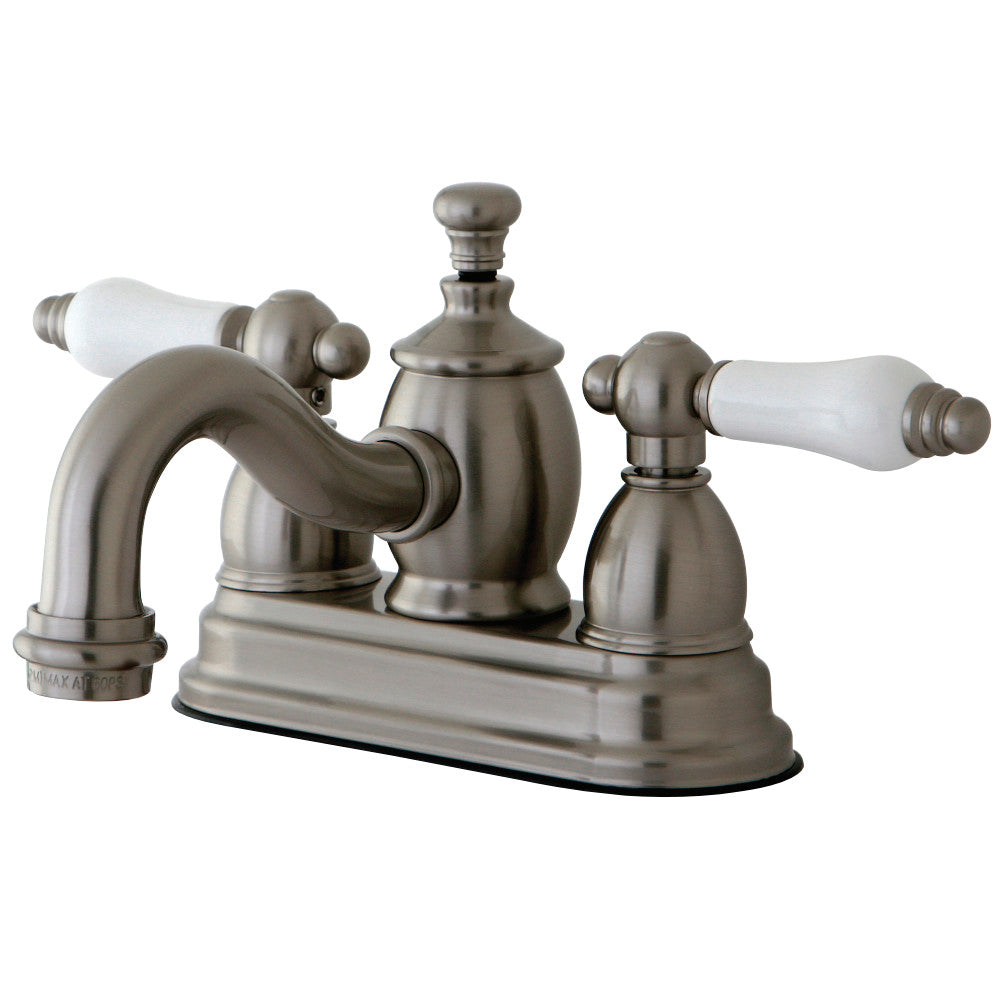 Kingston Brass KS7108PL 4 in. Centerset Bathroom Faucet, Brushed Nickel - BNGBath