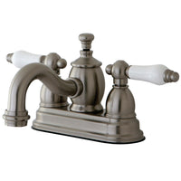 Thumbnail for Kingston Brass KS7108PL 4 in. Centerset Bathroom Faucet, Brushed Nickel - BNGBath